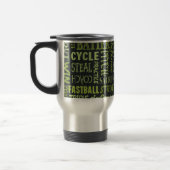 Mug De Voyage Termes de tableau noir de softball Fastpitch (Gauche)