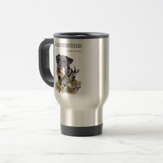 Mug De Voyage Térrier de chasse (Devant gauche)