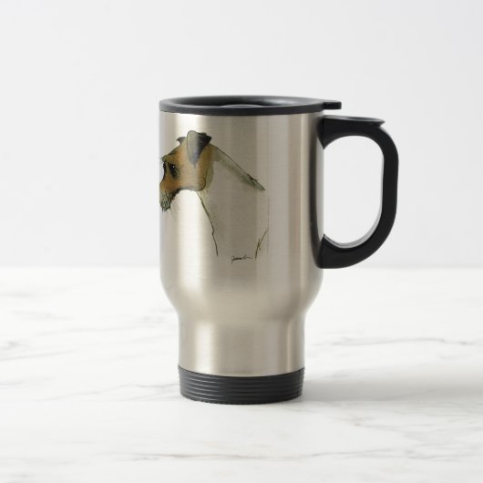 Mug De Voyage terrier de Russell de cric, fernandes élégants (Droit)