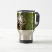 Mug De Voyage Terrier Yorkshire mignon Traversant L'Herbe (Devant droit)