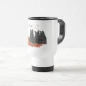 Mug De Voyage Terriers Écossais Halloween (Devant droit)