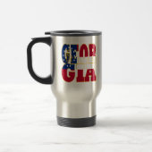 Mug De Voyage Texte du drapeau de l'État de Géorgie (Gauche)