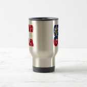 Mug De Voyage Texte du drapeau de l'État de Géorgie (Centre)