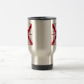 Mug De Voyage Texte du drapeau de l'état de l'Alabama (Centre)
