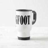 Mug De Voyage Texte et graphique squatté vert (Devant droit)
