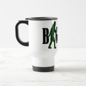 Mug De Voyage Texte et graphique squatté vert (Gauche)