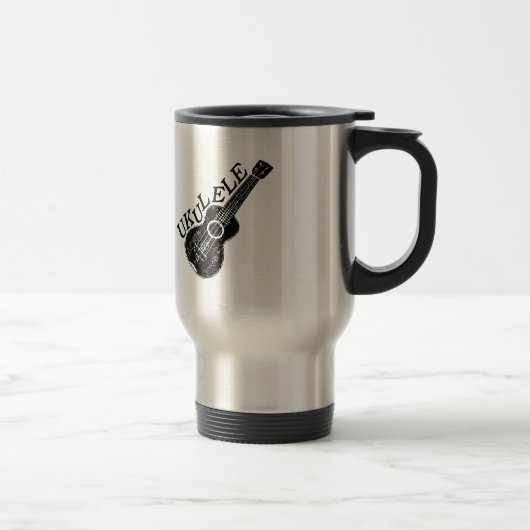 Mug De Voyage Texte Et Image Ukulele (Droit)