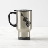 Mug De Voyage Texte noir en forme de violon (Gauche)
