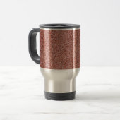 Mug De Voyage Texture de pierre de marbre rouge tendance cool (Devant gauche)
