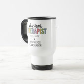 Mug De Voyage Thérapeute physique sur mesure PT Diplômes (Devant gauche)