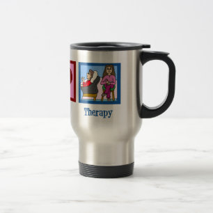 Mug De Voyage Thérapie d'amour de paix