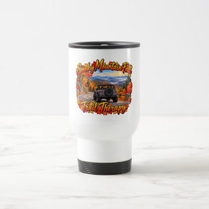 Mug De Voyage Thérapie de randonnée grise dans les montagnes fum
