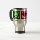 Mug De Voyage Thérapiste physique Peace Love (Devant gauche)