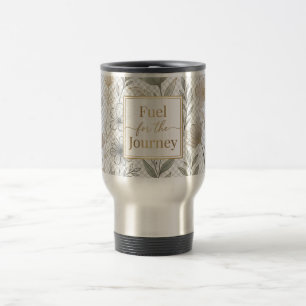 Mug de voyage thermique floral personnalisé