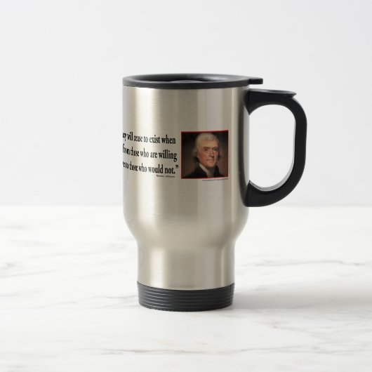 Mug De Voyage Thomas Jefferson (Droit)