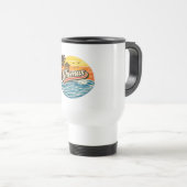 Mug De Voyage Thomas Retro Sunset Name Design (Devant droit)