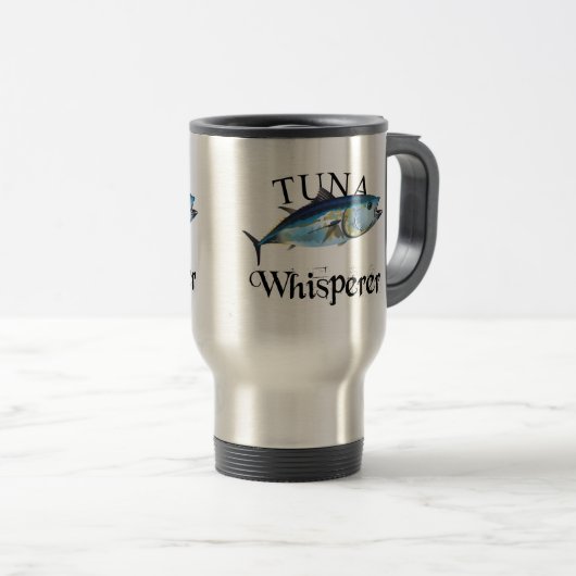 Mug De Voyage Thon Whisperer clair couleur (Devant droit)