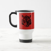 Mug De Voyage Tiger Pop Art Rouge Noir (Gauche)