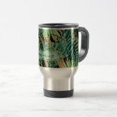 Mug De Voyage Tiger Stripes Jungle Camouflage Personalised (Devant droit)