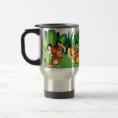 Mug De Voyage Tiges Caricaturés Dansant Dans La Jungle Commuter (Gauche)