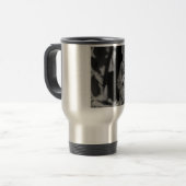Mug De Voyage Tigre noir et blanc (Devant gauche)