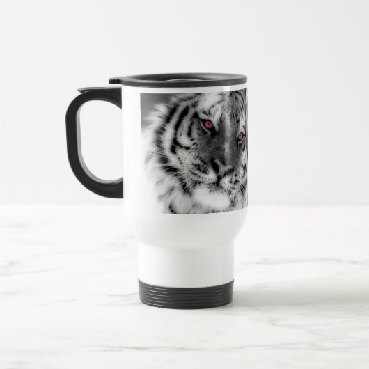 Mug De Voyage Tigre observé par rose (Gauche)