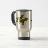 Mug De Voyage Tigre tasmanien de Thylacine (Devant gauche)