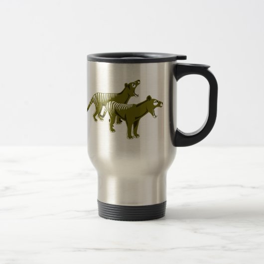 Mug De Voyage Tigre tasmanien de Thylacine (Droit)