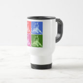 Mug De Voyage Tigres colorés (Devant droit)
