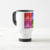 Mug De Voyage Tigres colorés (Devant gauche)