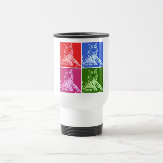 Mug De Voyage Tigres colorés (Centre)