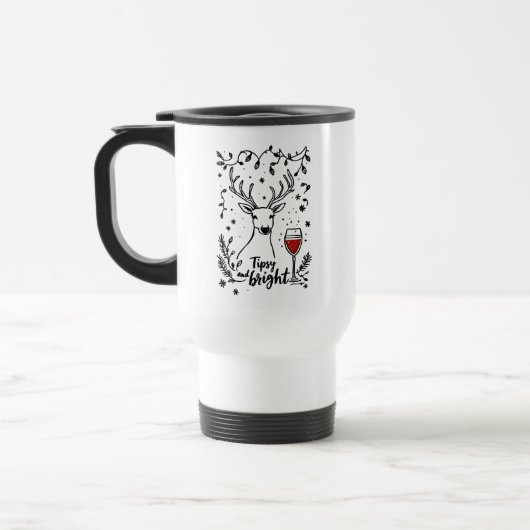 Mug De Voyage Tipsy et Bright Deer (Gauche)