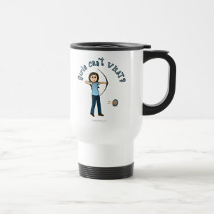 Mug De Voyage Tir à l'arc léger en bleu