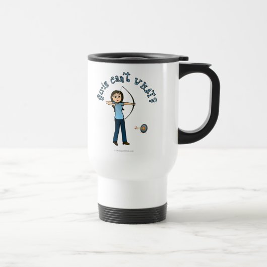 Mug De Voyage Tir à l'arc léger en bleu (Droite)