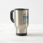 Mug De Voyage Titanic descendant l'anniversaire de 100 ans (Devant gauche)