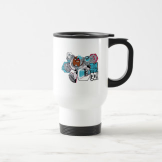 Mug De Voyage Titans Ados, allez ! | Graphique Arsenal de Cyborg