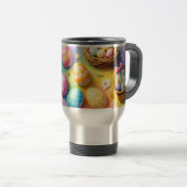 Mug De Voyage Title whimsical Easter bunny and colourful egg pat (Devant droit)