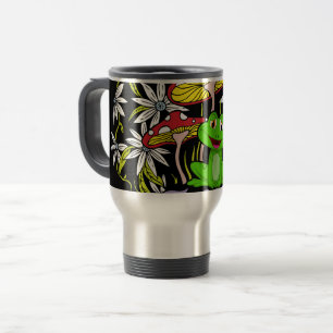Mug De Voyage Toadadal Cool Colorful floral et la typographie de