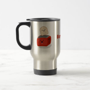 Mug De Voyage Toast de Cute kawaii et dessin animé de grille-pai
