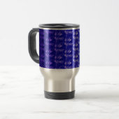 Mug De Voyage Tons De Chat Bleu (Devant gauche)