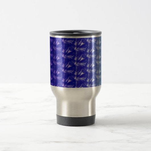 Mug De Voyage Tons De Chat Bleu (Centre)