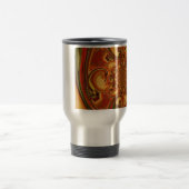Mug De Voyage Tons Motifs tourbillonnants Orange, Brown, vert (Centre)