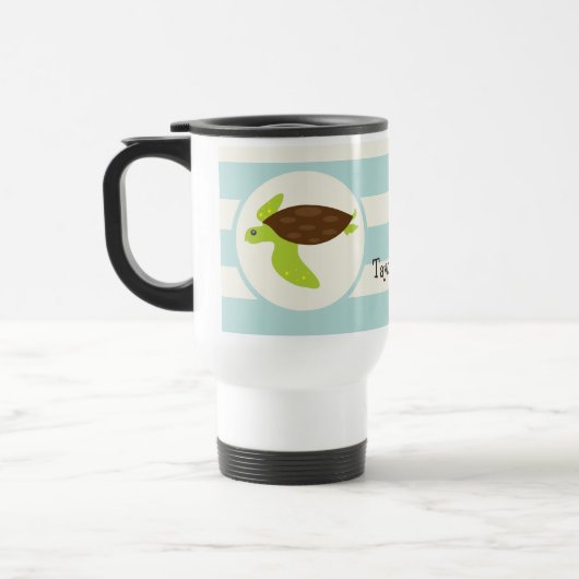 Mug De Voyage Tortue Brown et verte; Robins Bleu d'oeuf (Gauche)