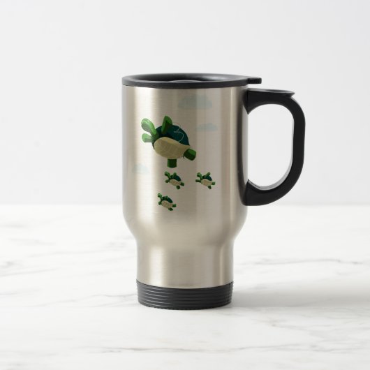 Mug De Voyage Tortue de vol (Droit)