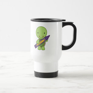 Mug De Voyage tortue mignonne pourpre