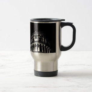 Mug De Voyage Tour blanche noire de Pise Italie