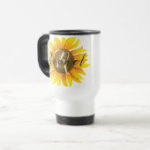 Mug De Voyage Tournesol personnalisé (Devant gauche)