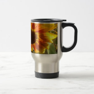 Mug De Voyage Tournesol photo jaune et orange.