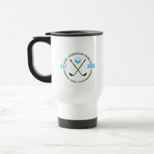 Mug De Voyage Tournoi de golf en famille Logo personnalisé