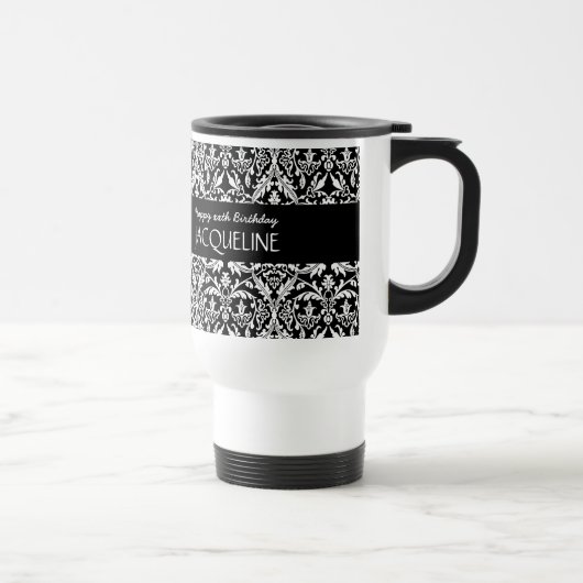 Mug De Voyage Tout anniversaire d'année pour sa damassé faite (Droite)